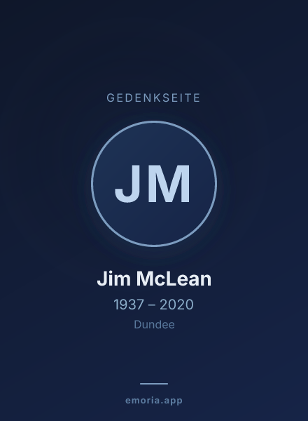 Gedenkportrait von Jim McLean