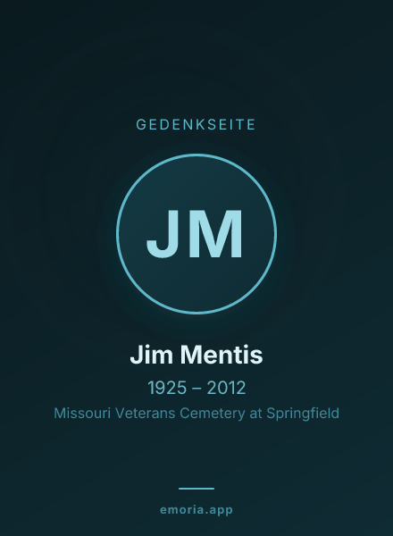 Gedenkportrait von Jim Mentis