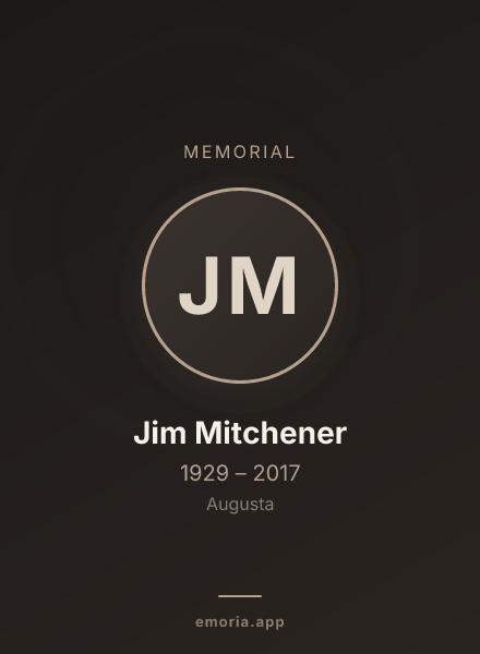 Memorial portrait of Jim Mitchener