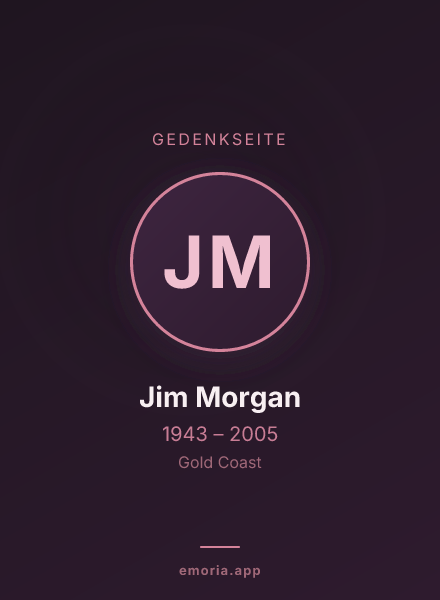 Gedenkportrait von Jim Morgan