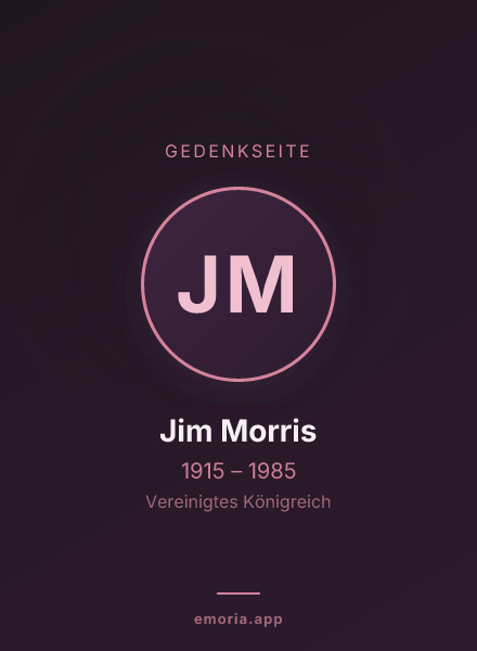 Gedenkportrait von Jim Morris