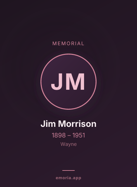 Memorial portrait of Jim Morrison