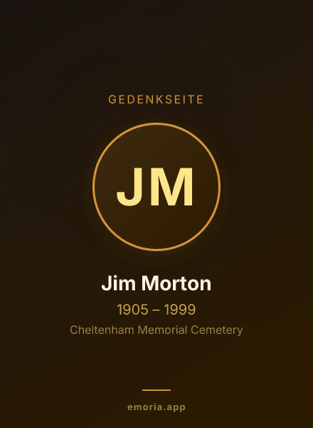 Gedenkportrait von Jim Morton