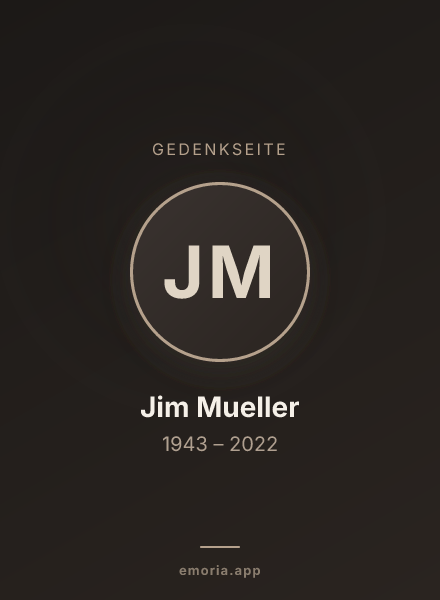 Gedenkportrait von Jim Mueller