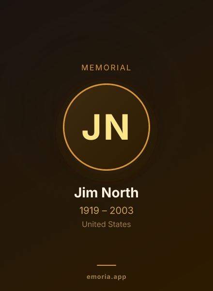 Memorial portrait of Jim North