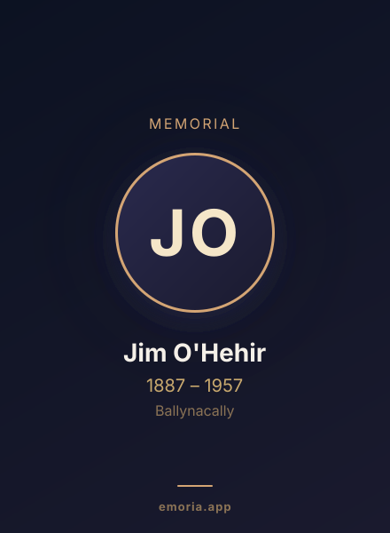 Memorial portrait of Jim O'Hehir