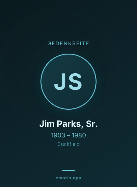 Gedenkportrait von Jim Parks, Sr.
