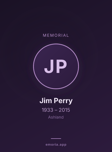Memorial portrait of Jim Perry