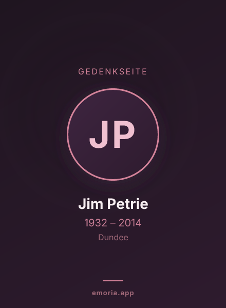 Gedenkportrait von Jim Petrie