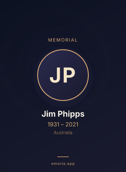 Memorial portrait of Jim Phipps