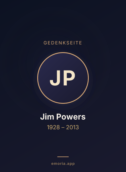 Gedenkportrait von Jim Powers