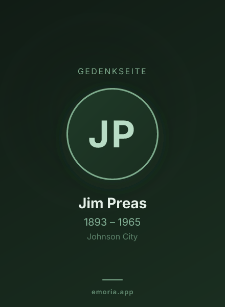 Gedenkportrait von Jim Preas