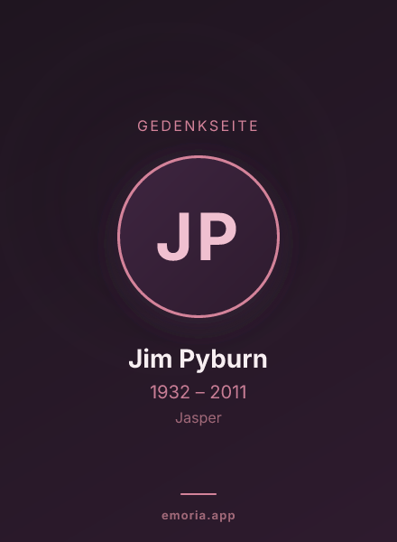 Gedenkportrait von Jim Pyburn