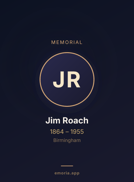 Memorial portrait of Jim Roach