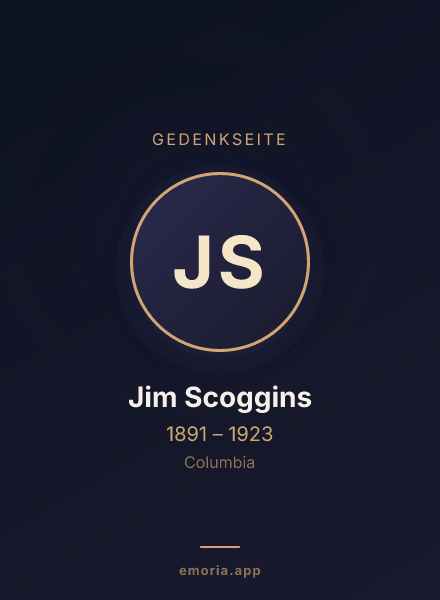 Gedenkportrait von Jim Scoggins