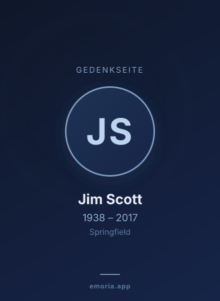 Gedenkportrait von Jim Scott