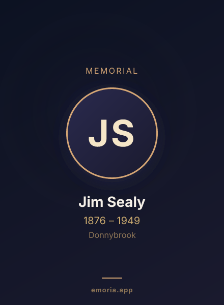 Memorial portrait of Jim Sealy
