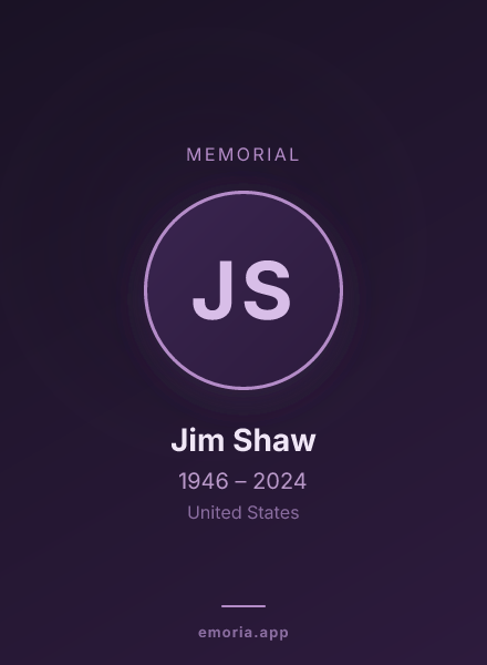 Memorial portrait of Jim Shaw
