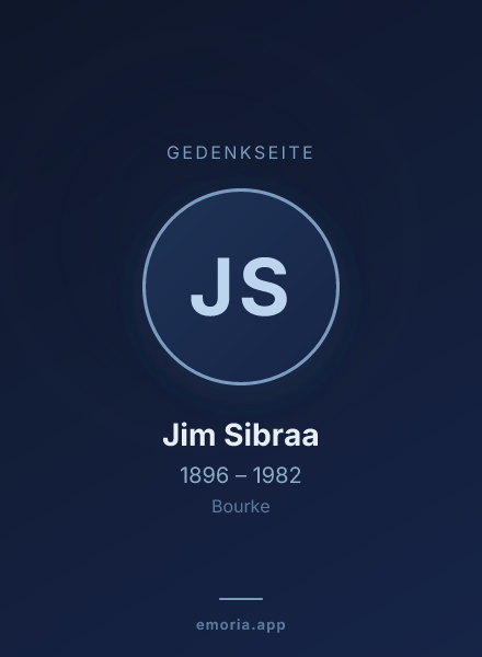 Gedenkportrait von Jim Sibraa