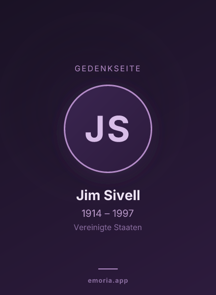 Gedenkportrait von Jim Sivell