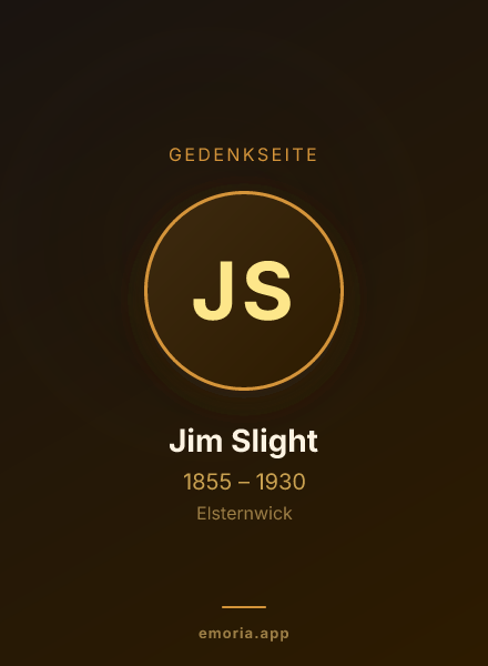 Gedenkportrait von Jim Slight
