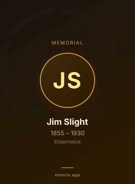 Memorial portrait of Jim Slight