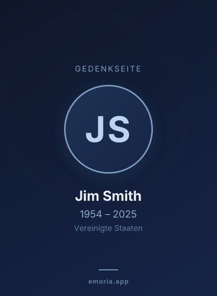 Gedenkportrait von Jim Smith