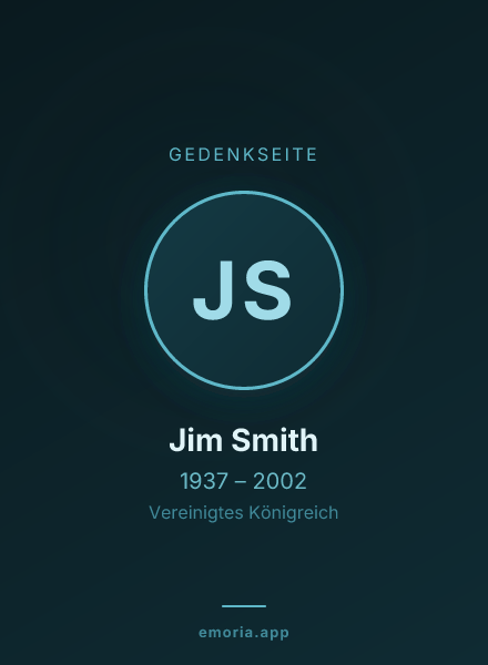 Gedenkportrait von Jim Smith