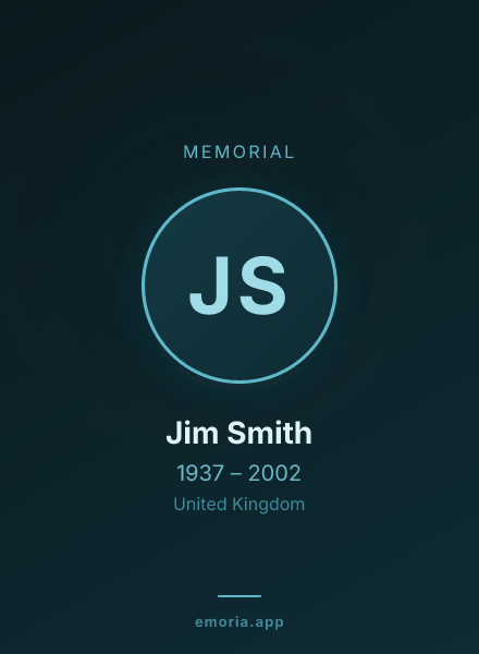 Memorial portrait of Jim Smith