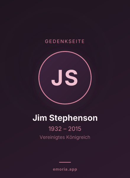 Gedenkportrait von Jim Stephenson