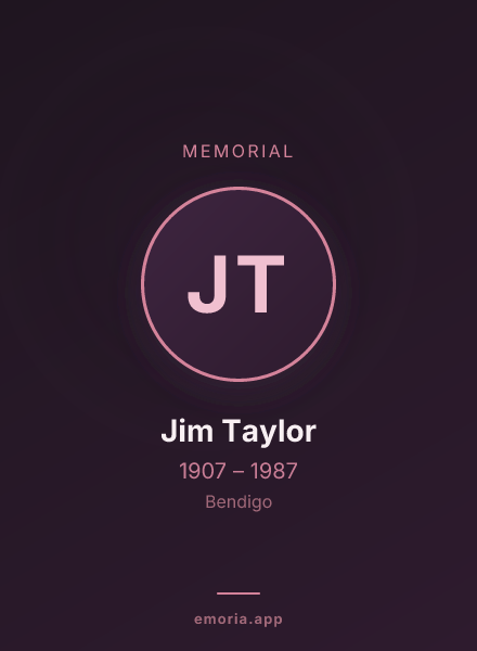 Memorial portrait of Jim Taylor