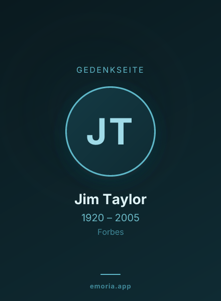 Gedenkportrait von Jim Taylor
