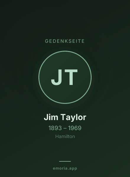 Gedenkportrait von Jim Taylor