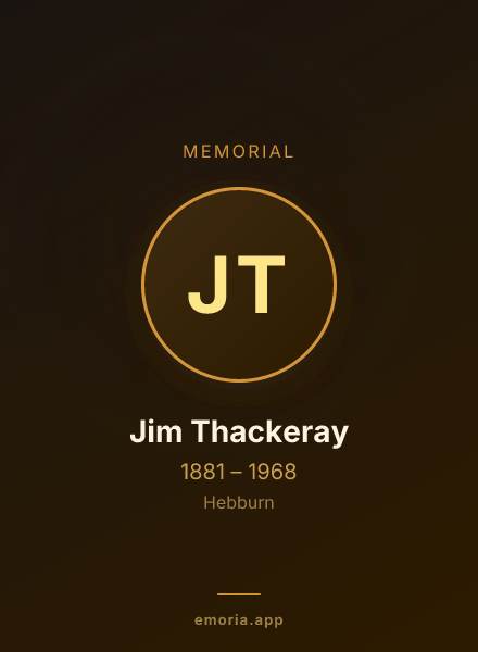Memorial portrait of Jim Thackeray