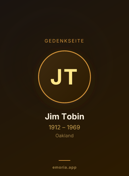 Gedenkportrait von Jim Tobin