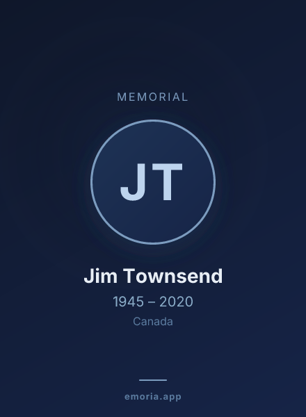 Memorial portrait of Jim Townsend