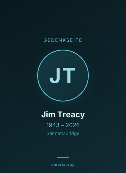 Gedenkportrait von Jim Treacy