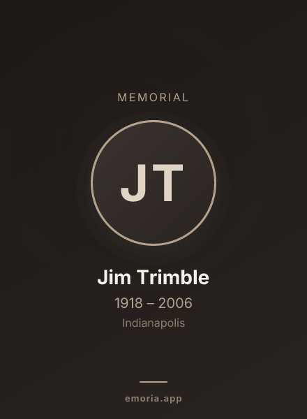 Memorial portrait of Jim Trimble
