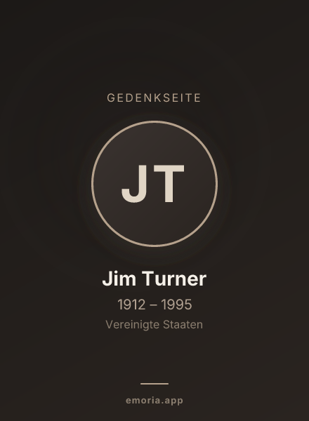 Gedenkportrait von Jim Turner