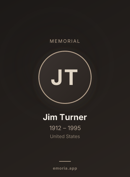 Memorial portrait of Jim Turner