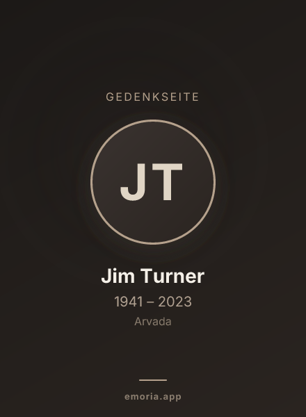 Gedenkportrait von Jim Turner