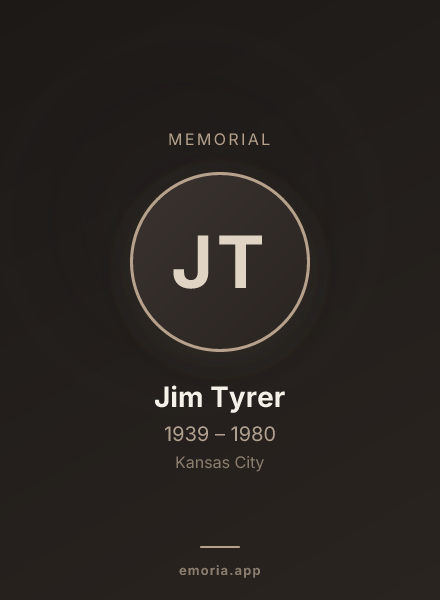 Memorial portrait of Jim Tyrer