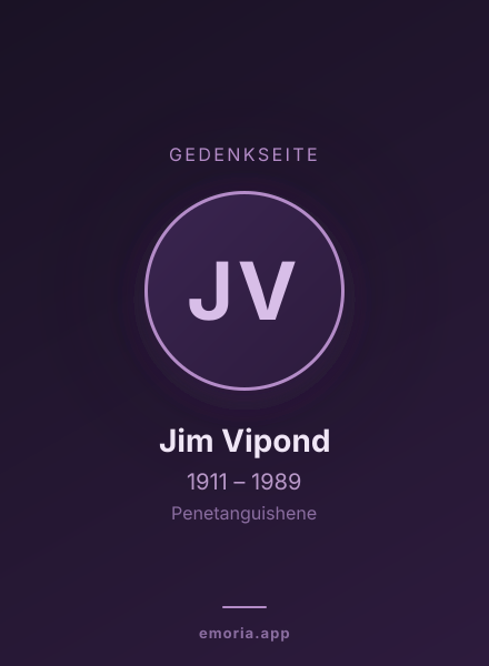 Gedenkportrait von Jim Vipond