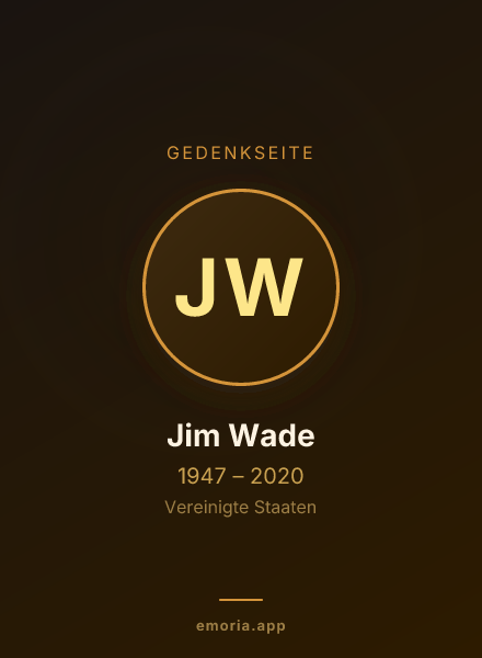Gedenkportrait von Jim Wade