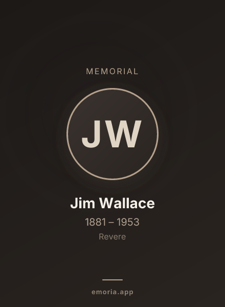 Memorial portrait of Jim Wallace
