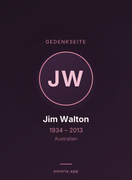 Gedenkportrait von Jim Walton