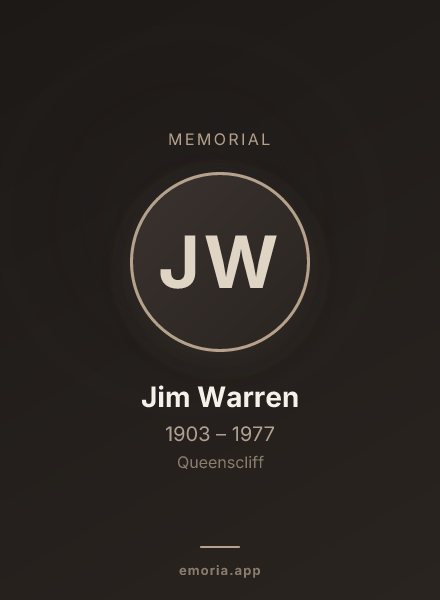 Memorial portrait of Jim Warren