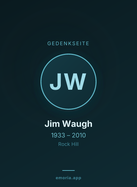Gedenkportrait von Jim Waugh