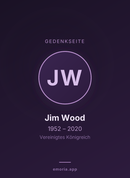 Gedenkportrait von Jim Wood