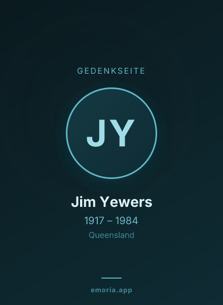 Gedenkportrait von Jim Yewers